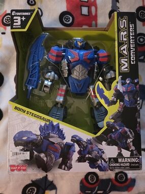 MARS Converters Bony Stegosaur Blue Kids Action Figure